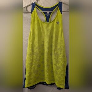 Rabbit Brand Rabbit Print Sheer Racerback Sleeveless Tank Top